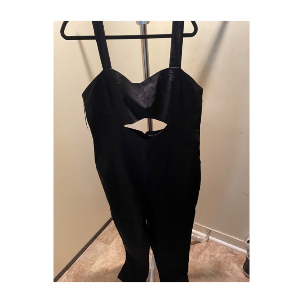 Black cut out jumpsuit